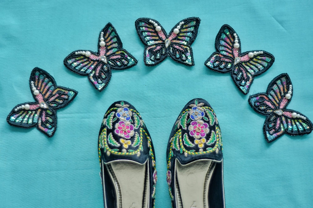 Hand Embroidered Pumps