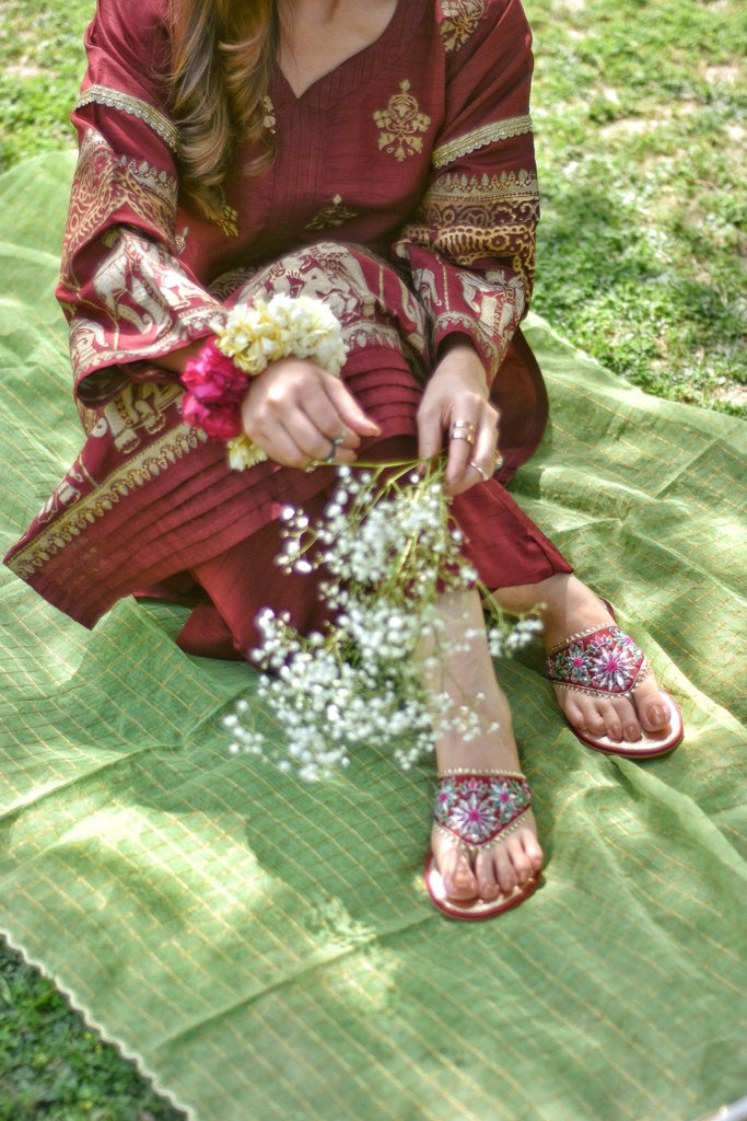 Embellished Chappals | Gulkaar - CHAPTER 13