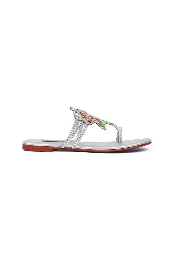 Embroidered Mukaish Kohlapuri | Jhill Mill Gulab - B - CHAPTER 13